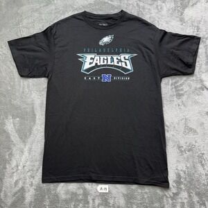 Philadelphia Eagles Mens Large Black NFL Football T-Shirt Cotton NFL TEAM